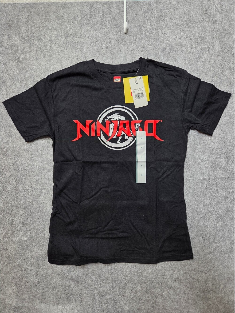 LEGO Ninjago Kids Black Graphic T-Shirt Size M Nwt